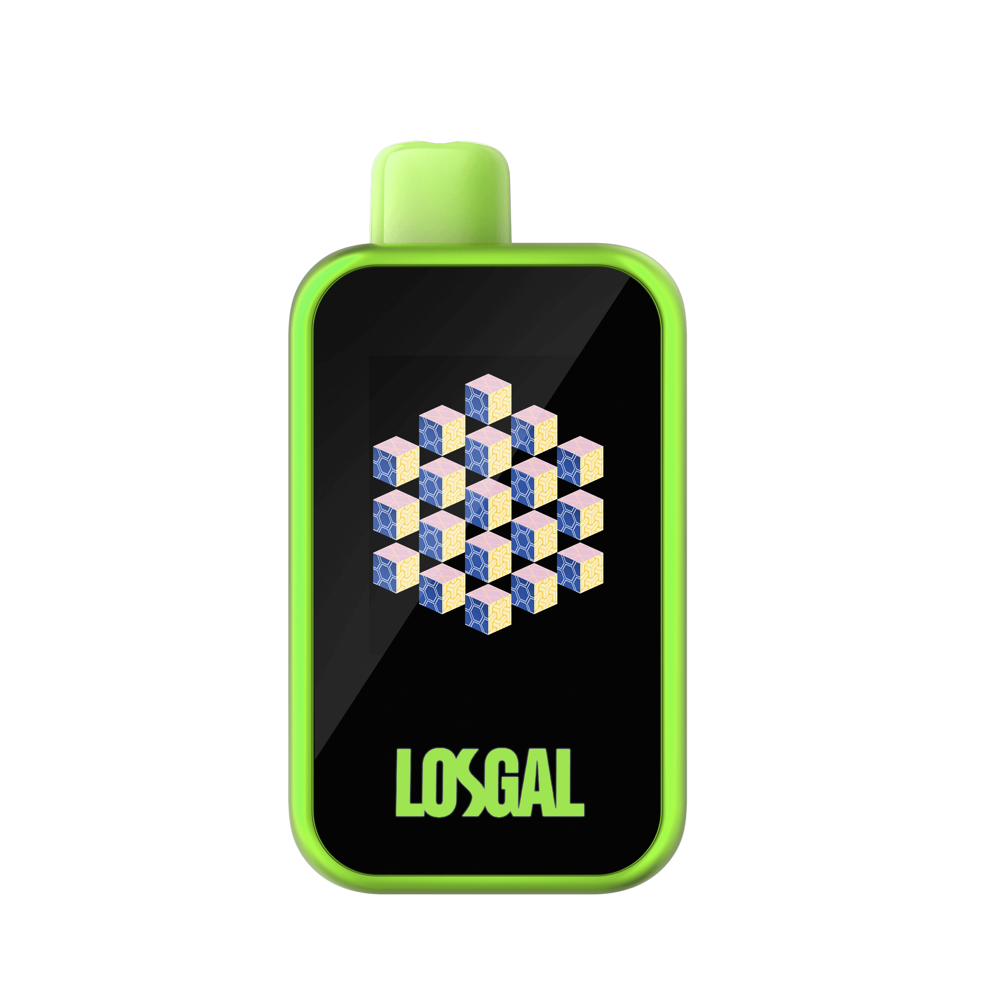 losgal mc25000 sour apple ice vape geometric edition