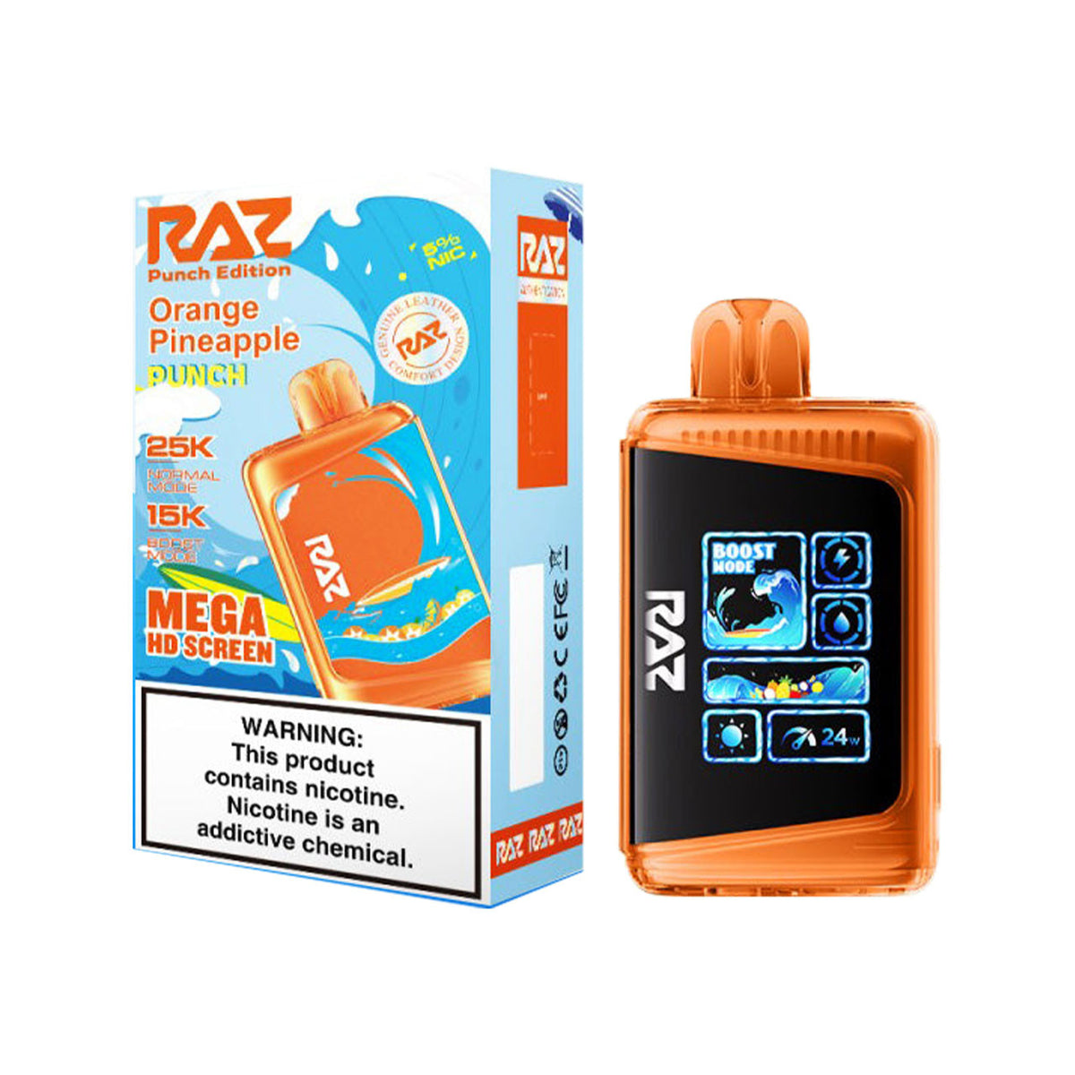 how much is elf bar vape Orange Pineapple Punch RAZ LTX 25000 Disposable Vape