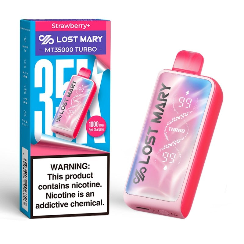 Strawberry+ Lost Mary MT35000 Turbo Vape - EBCREATE Store