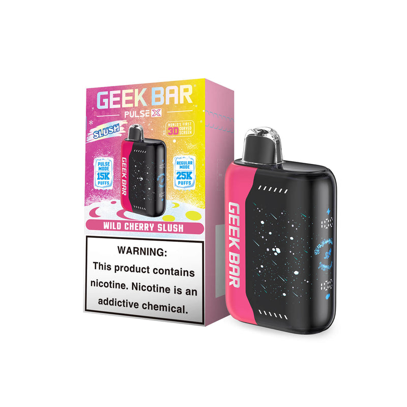 Wild Cherry Slush Geek Bar Pulse X 25K Disposable Vape